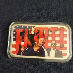 1 Ounce Silver Bar - Trump "You Missed"