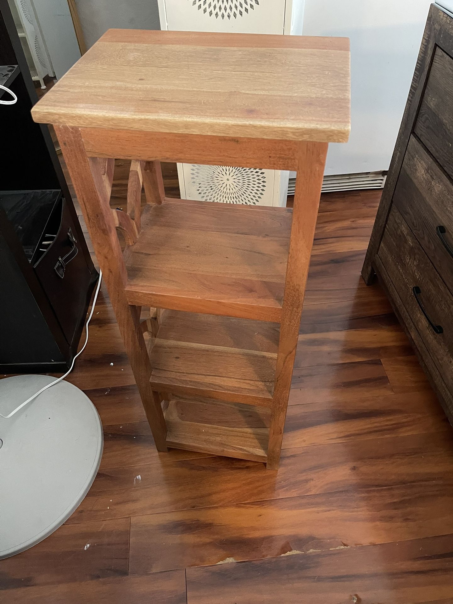 Wood Side Table/ Shelf