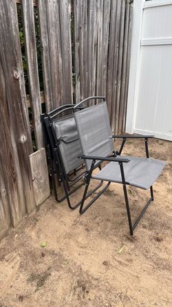 Folding Outdoor Chairs of 3