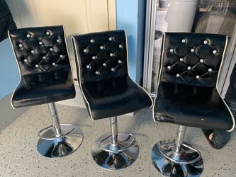 Three bar chairs