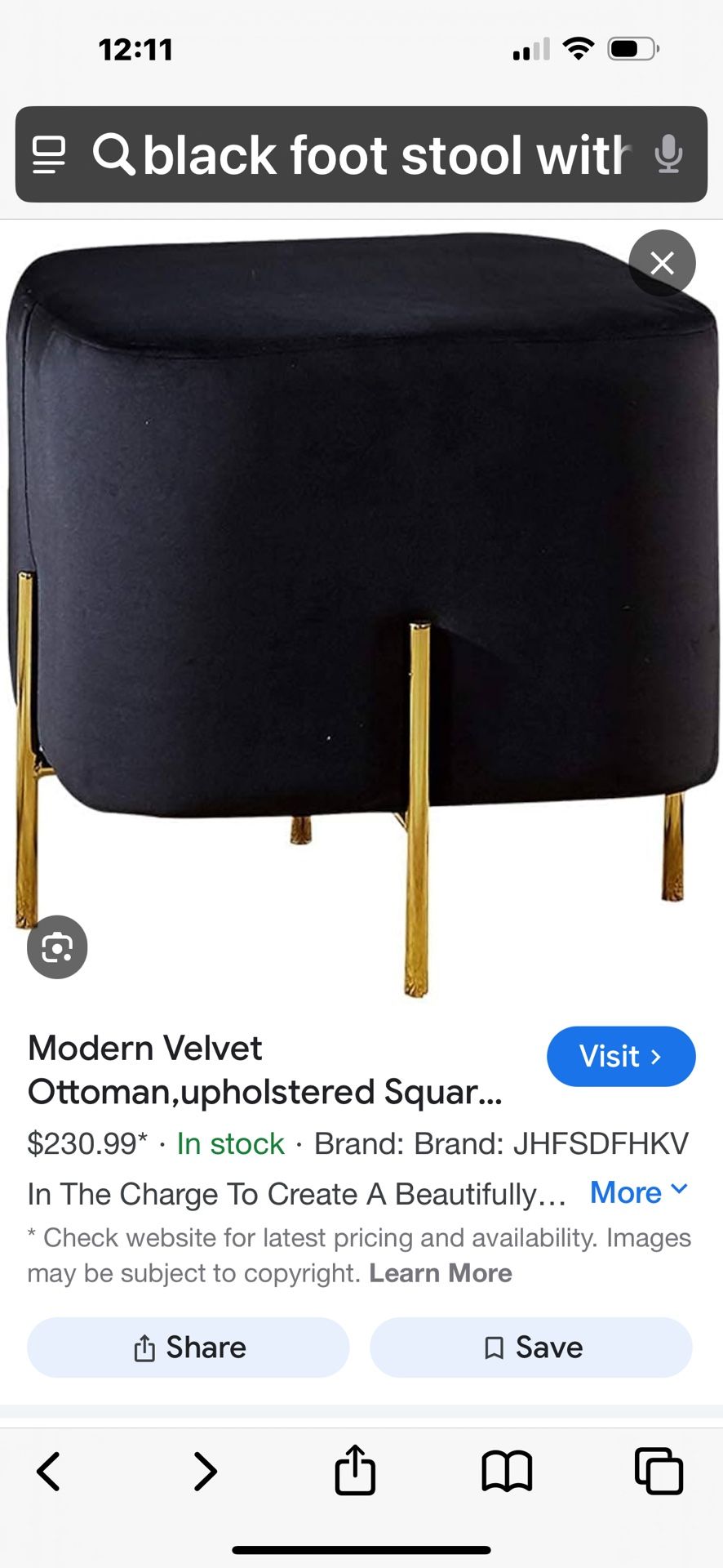 2 Foot Stools Both $30