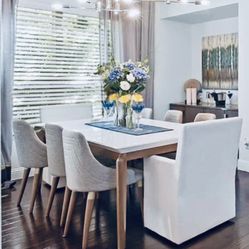 $800 Designer 9-Piece Dining Set – West Elm + Restoration Hardware