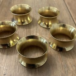 Brass Napkin Holders Set Of 5