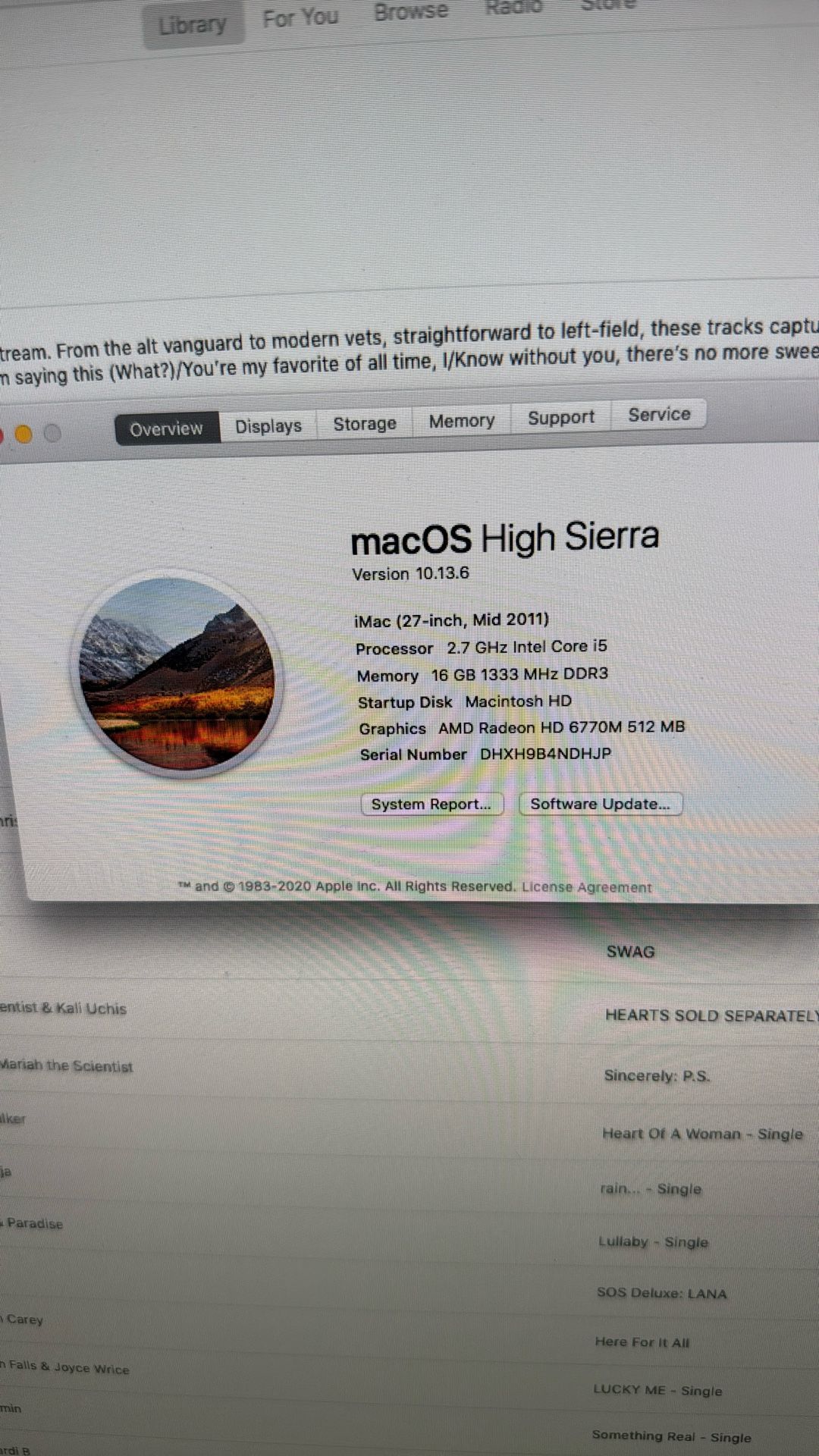 IMAC 27”