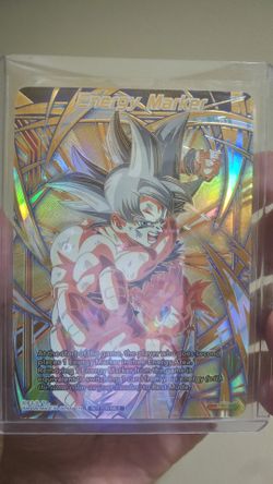 Goku secret rare ultra instinct energy marker gold