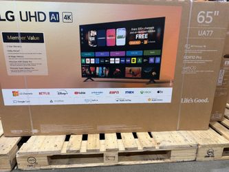 65" screen led smart 4k ultra HDTV by LG thinQ. 2025 model.