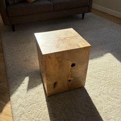 Small cube end table