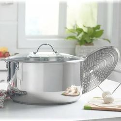 Olla de 15 QT con parrilla