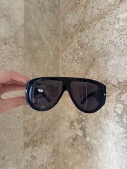 TF Black Aviator Sunglasses