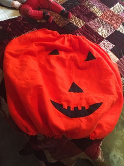 Large kids pumpkin Halloween costume