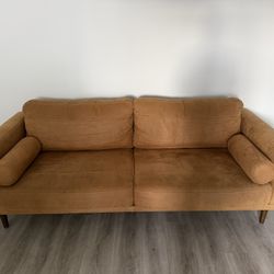 Modern Tan/Brown Sofa/Couch
