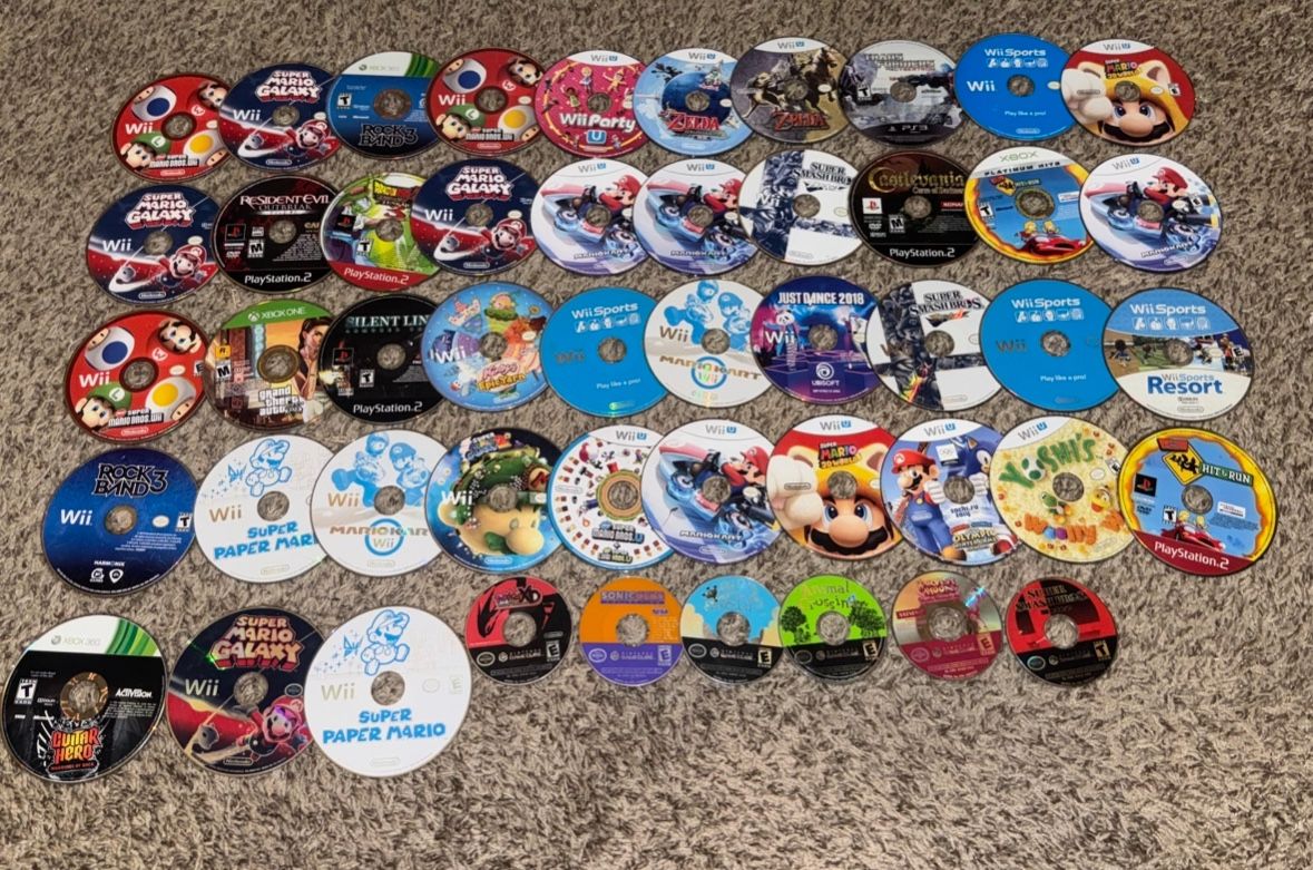 VIDEO GAMES NINTENDO GAMECUBE WII U SONY PLAYSTATION 2 3 PS2 PS3 XBOX 360 SUPER MARIO POKÉMON 