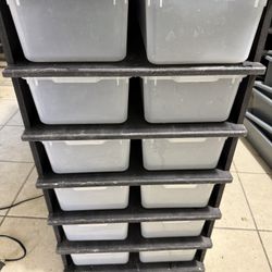 VE-6 Reptile Rack with 11 Quart Tubs