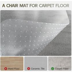 Point One Carpet Office Chair Mat New 