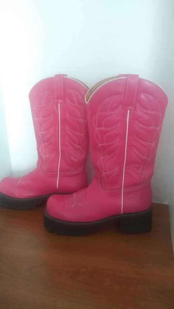 Used John Fluevog cowboy women boots size 9