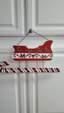 Candy cane sleigh