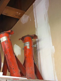 Heavy Duty Jack Stands Pair Red Steel