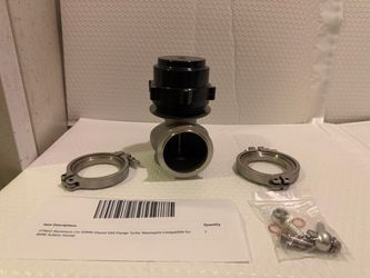 Aluminum Car 60MM Vband V60 Flange Turbo Wastegate Compatible for BMW Honda….