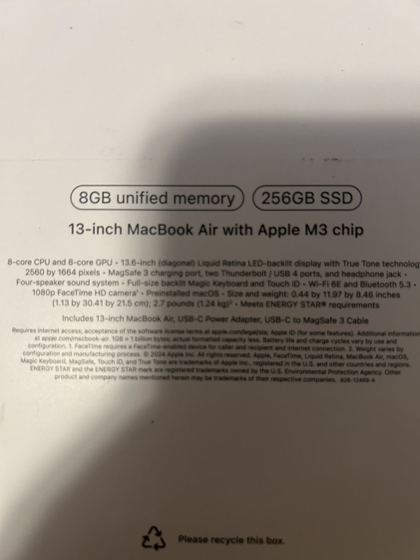 Macbook Air M3 chip
