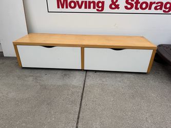 Low Storage Bench with Two Drawers