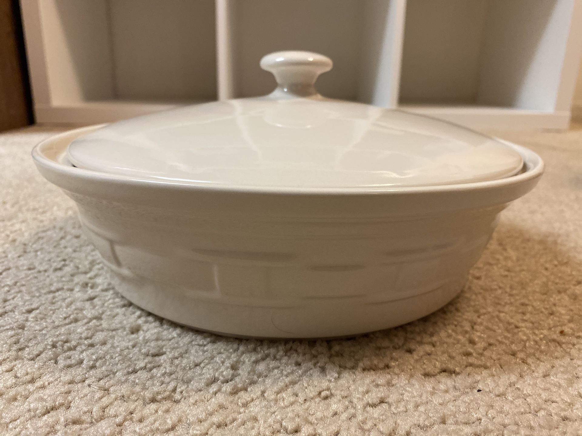 2Qt. Covered Casserole Longaberger Pottery