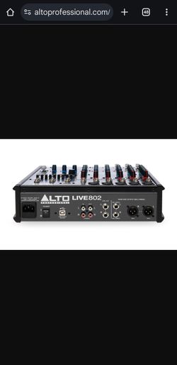 Live 802
Professional 8-Channel/2-Bus Mixer
