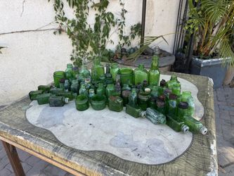 Antique bottles , lot of 74 bottles