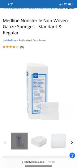 MEDLINE Gauze 4x4 200 (Different Size Option Available)