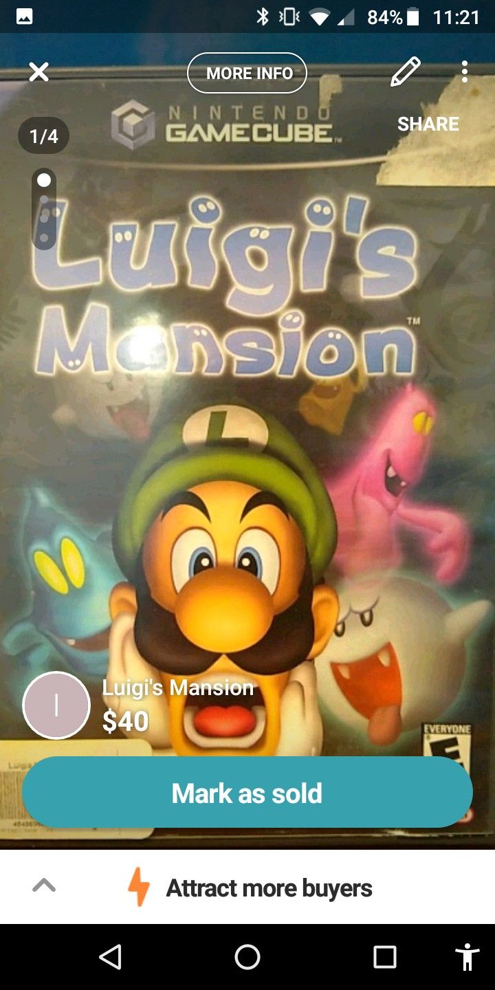 Luigi's Mansion GAME CUBE