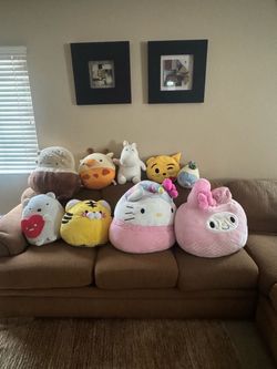 Plushie plush stuff toy animals characters - medium large