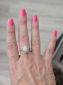Sterling Silver Opal Ring