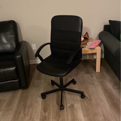 Black Ikea Adjustable Desk Office Chair