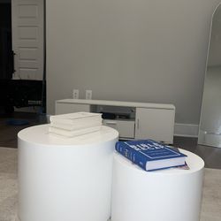 Amazon Matte White Coffee Table 