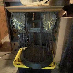 Rustic and Wood Top End Table 