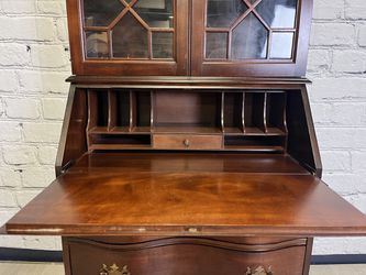 Vintage Wooden Secretary Desk Thumbnail