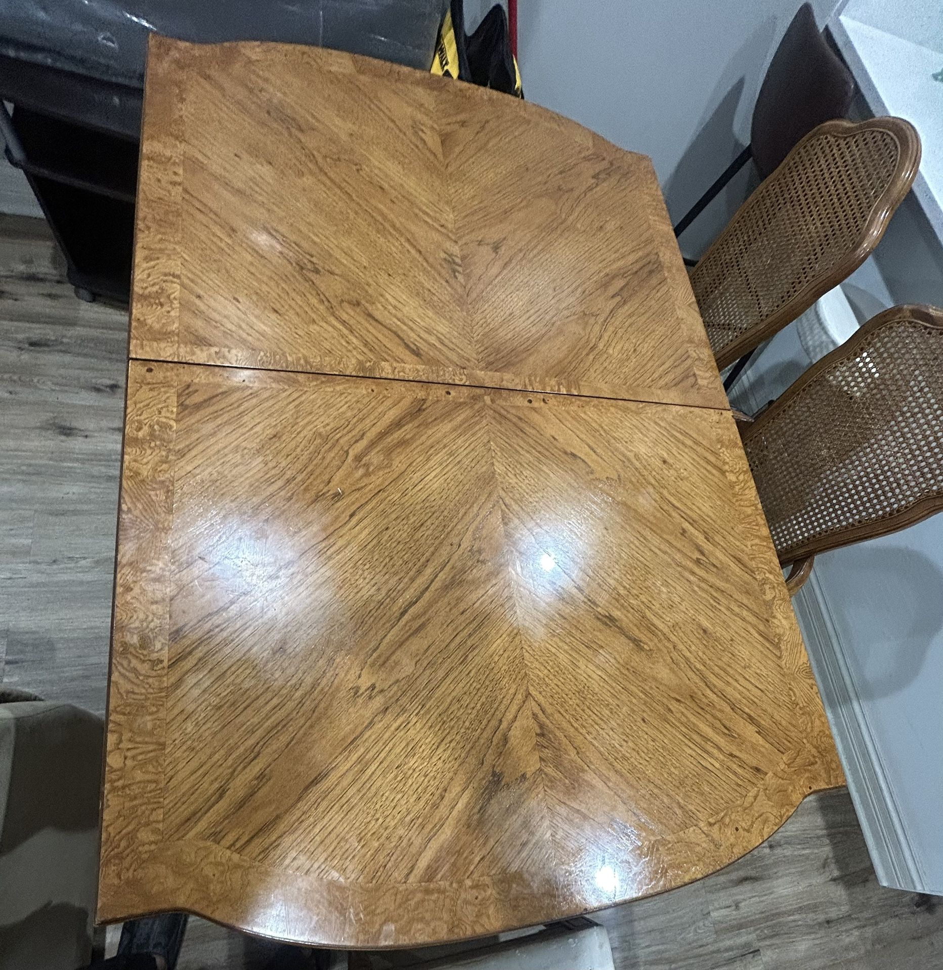 Modern Extendable Solid Wood Dining Table Set