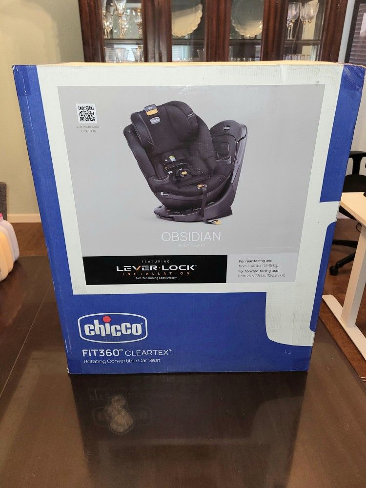 Chicco Fit360 ClearTex Rotating Convertible Carseat 
