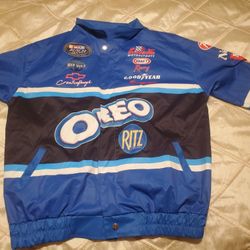 Oreo Jacket Windbreaker Men Size XL Armpit To Armpit 24"