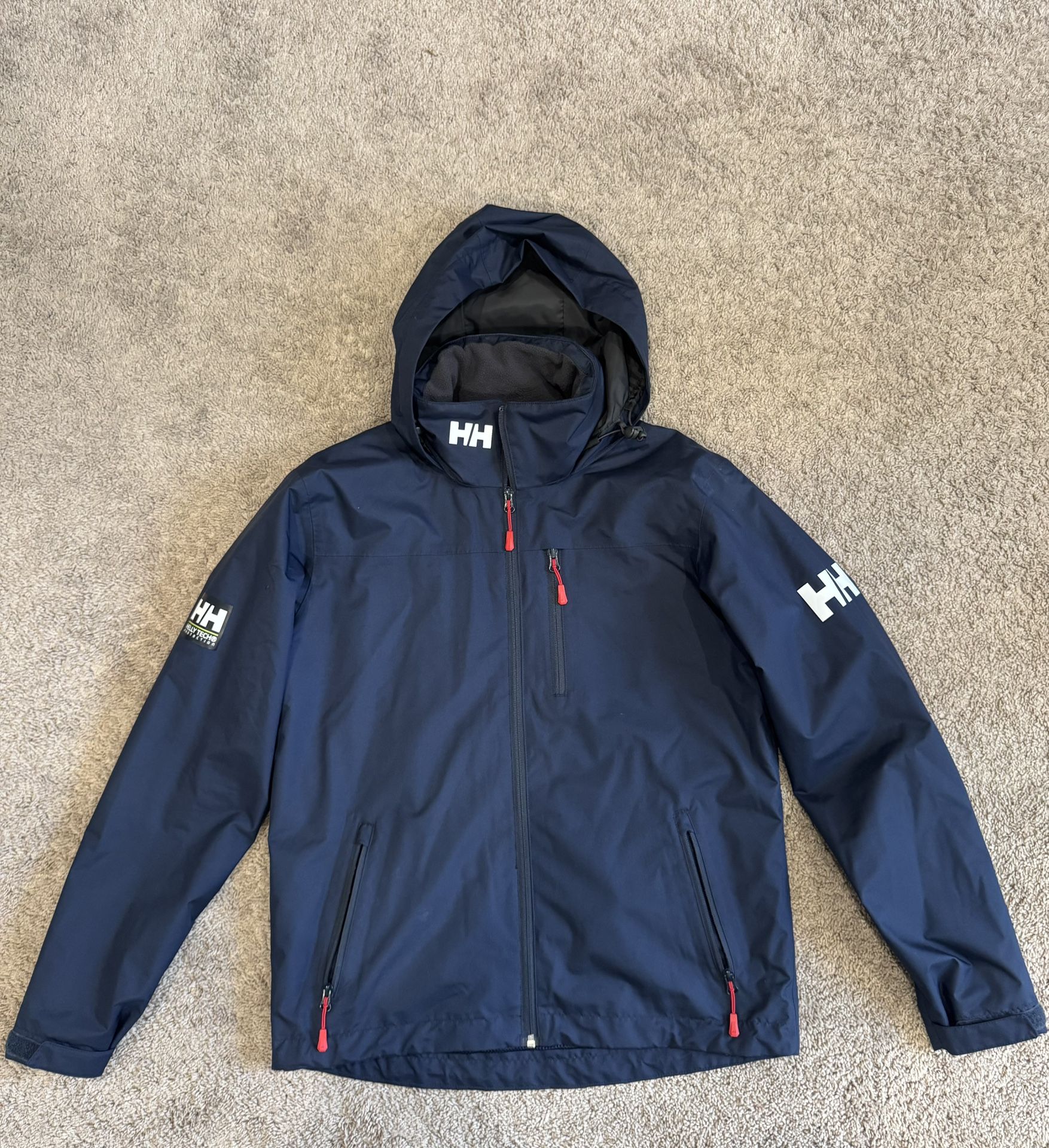 Helly Hansen Waterproof Shell Jacket – Navy Blue – Size Small