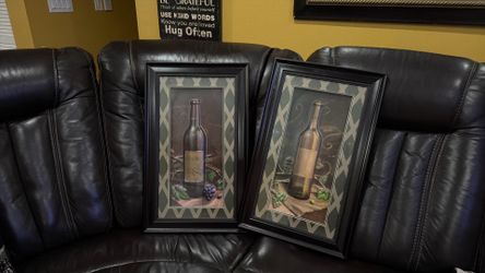 Nice wine decor frames