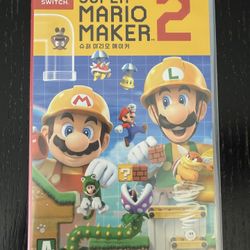 Nintendo switch Super Mario Maker 2