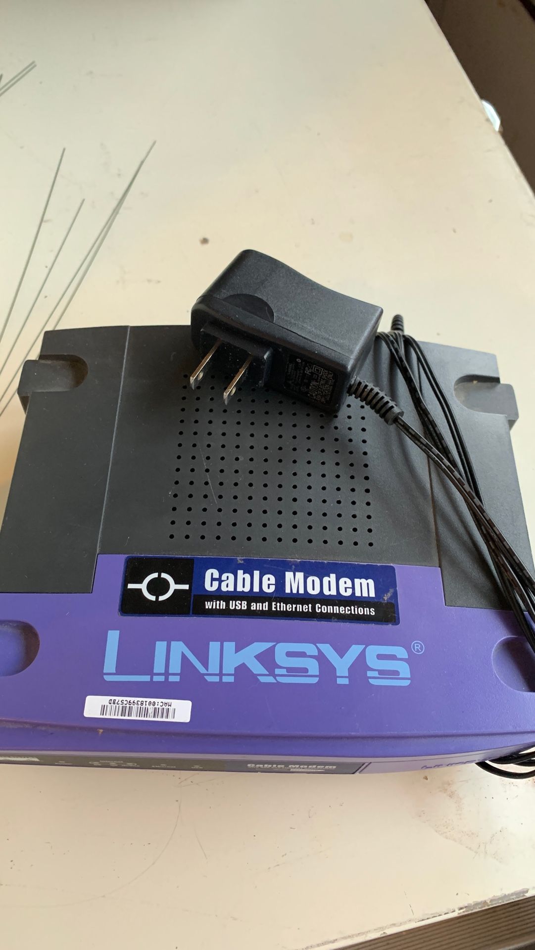 Linksys Cable modem with usb and Ethernet connection