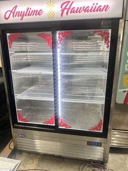 Commercial Two Glass Door Refrigerator 