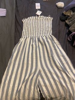 NWT stripes romper