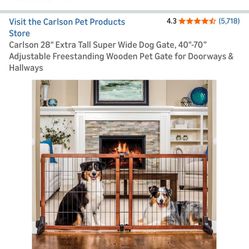 Wooden Dog Gate
