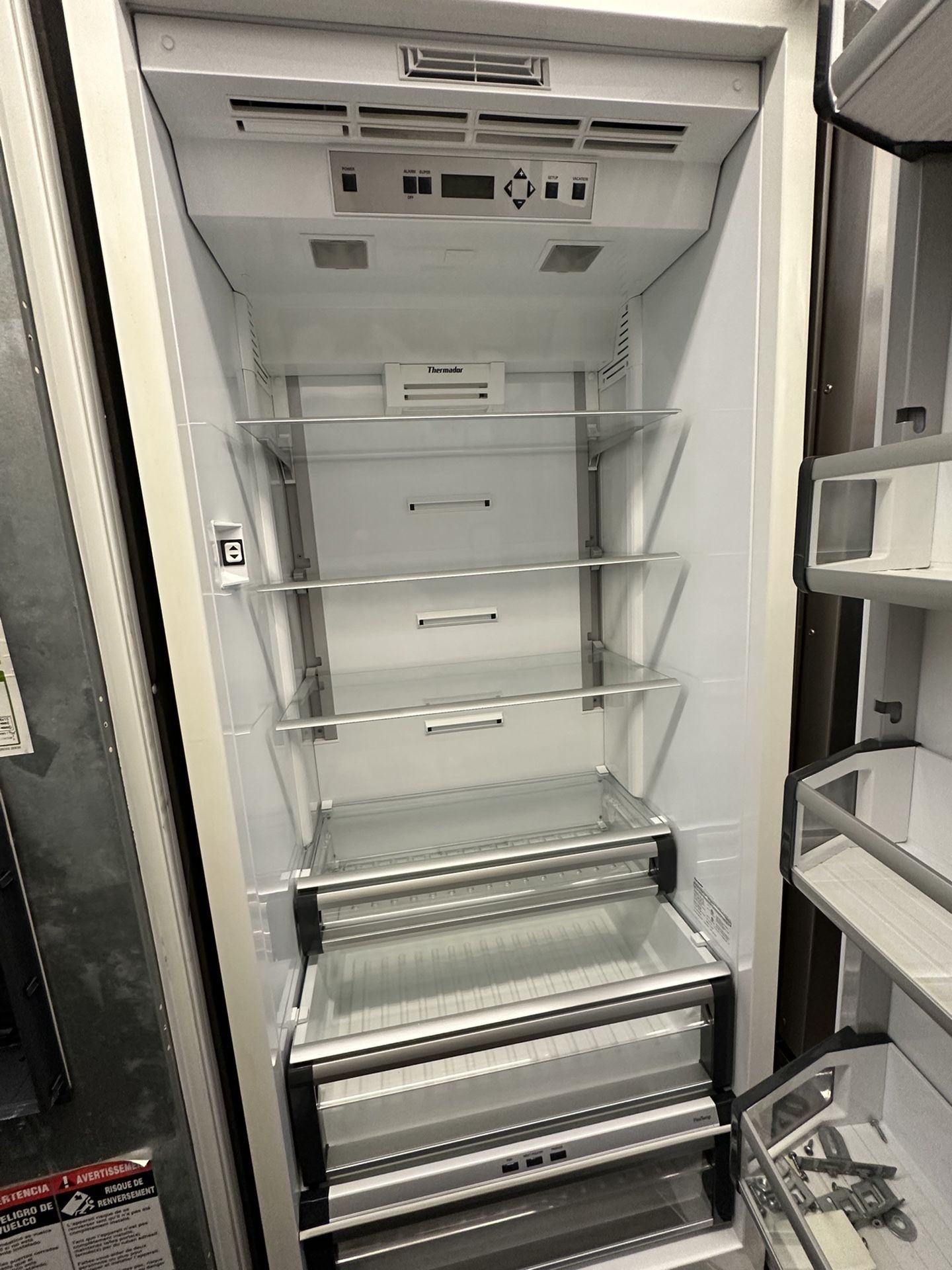 48 INCH PANEL READY THERMADOR COLUMN SET FRIDGE AND FREEZER PANEL READY