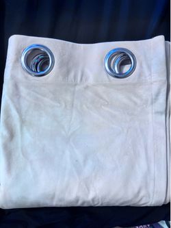Grommet Top Beige/Cream Colored Window Panels