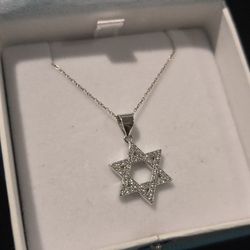 Premium 925 Sterling Silver Swarovski Crystal Star of David