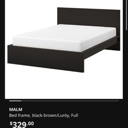MALM IKEA Bed Frame (Full) With 2 Storage Drawers