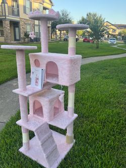 Beautiful Large Pink Cat Tree Tower!